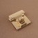 Bag -3.3 × 3.3 cm fastener, golden color