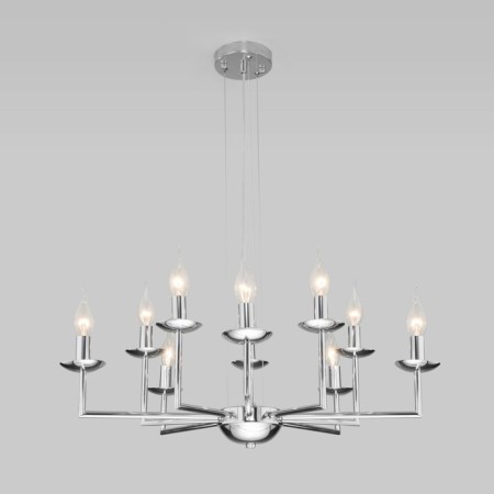 Suspended chandelier in the classic style Cariso, 60W, E14, 70x70x120 cm