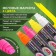 A set of chalk markers 4 colors, Brauberg "Pop-Art", 15 mm, dry, for smooth surfaces