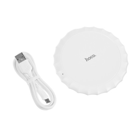 Wireless charger Hoco CW13, 5 W 2 A, white-4