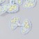 Decor for creativity Textile Embroidery "Bow in flower-yellow flowers" 7x5.5 cm