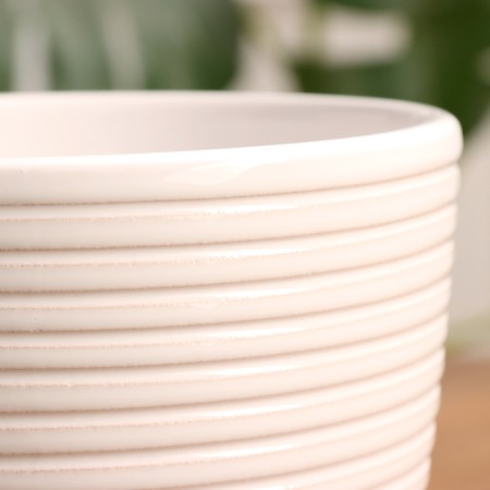 Pot floral spiral white crocus No. 2, 1.4 l, D - 14.9 cm-2