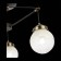 Ceiling EVOLUCE lamp. Sle110302-03. Stricce. 3x60 watts, E27, 59x59x36 cm, black color, bronze
