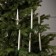 LED candles on clothespins 19 cm, 6 pieces, batteries AAAX1 (not in the kit), remote control, glow warm white