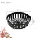Basket for bulbous, round, d = 30 cm, h = 8 cm, black