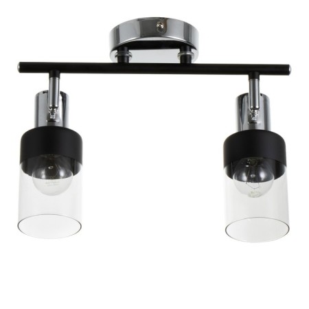 Lamp "Masumi" 2x60W E14 black/chrome 47.5x10x20cm-4