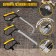 A set with a hacksaw tundra, metal files 5 pcs., Universal saw 1 pc.