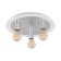 Passano 3x4W lamp E27 White, silver