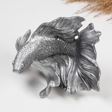 Figure "Fish" 21x14x15cm, silver with postponement-3