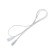 Connective wire for lamps, connector l/n, 100 cm, white