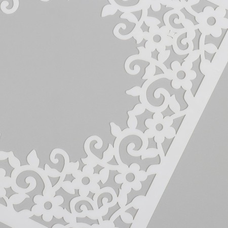 Plastic stencil "openwork circle" 15x15 cm-2