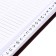 Telephone book A5, 64 sheets Devente.bravo, hard cover of artificial leather, block 70 g/m2, burgundy