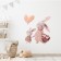 Sticker Plastic Interior Color "Zaychat - Mom and daughter" 45x60 cm