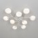 Ceiling chandelier Citilux "Florida" CL148190, 92x92x14.5 cm, 9x60W, E14, white color