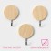 Hooks of self -adhesive fraction "wooden circles", 3 pcs, color light wood