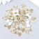 Decor for creativity plastic "Bows" gold set 30 pcs 0.9x1.3 cm