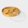 Storage box of a round share Striata, D = 30 cm, bamboo