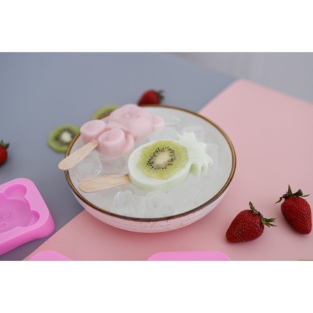 Form for ice cream “Pineapple”, silicone, 14 × 7.5 × 2.5 cm, pink color-7