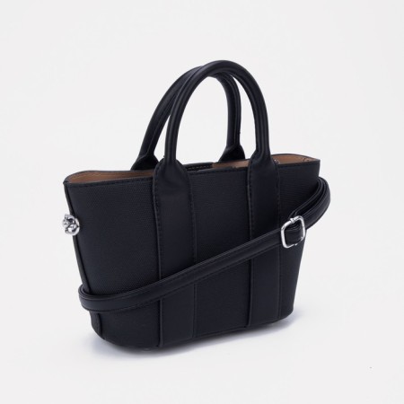 Bag Female Tout with zipper, black color-2