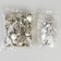 A set of denim buttons, 17 mm, 100 ± 5 pcs, silver color
