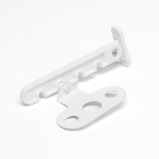 Tundra window opening limiter, 4 positional, PVC, comb, white