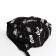 Young backpack from textiles on lightning, 3 pockets, black/yellow color