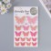 Interior sticker PVC "Roy butterflies" raspberry 26x15.5 cm