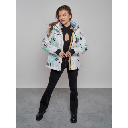 Ski jacket female, size 46, gray color-8