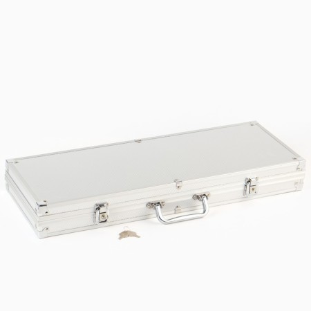 Poker in a metal case (2 decks, chips 500 pcs C/denomination, 5 cubes), 20.5 x 56 cm-3