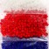 Round beads 6/0 "Matte Patriot" 3 colors x 20 g 20x8x0.7 cm