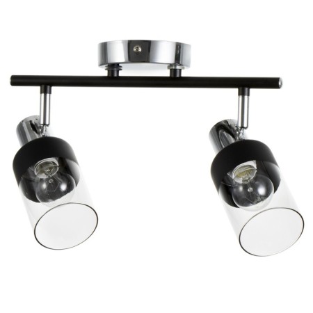 Lamp "Masumi" 2x60W E14 black/chrome 47.5x10x20cm-3
