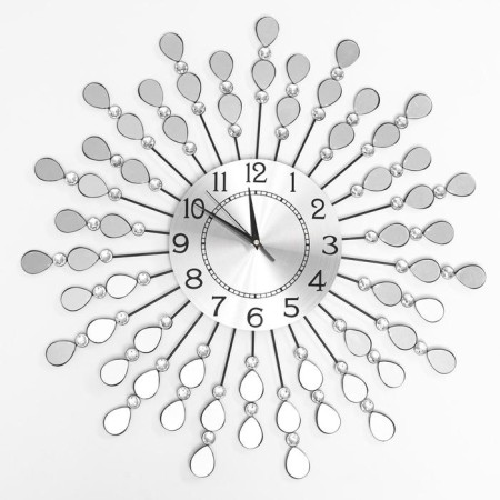 Watch walls, series: openwork, "mirror petals", smooth move, d-59 cm, dial 22 cm