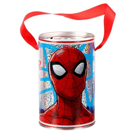 Piggy bank with holography, 7.8 cm x 7.8 cm x 12 cm "Spider-Men", Spider-Man-1