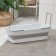 Folding harvesting bucket, 63 × 25 × 20 cm (bottom 53 × 17 cm), color gray color