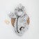Kinderlitto children's jumpsuit “New friends. Beasts on gray ", height 62-68 cm