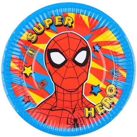 Paper plate "Happy Birthday!", 18 cm, Spider-Man-1