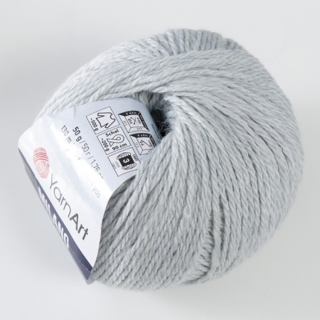 Yarn "Milano" 8%alpaca, 20%wool, 8%viscose, 64%acrylic 130m/50g (866 mouse)-1