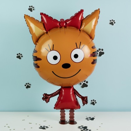 Foil ball 32 "Three cats. Karamel", walking figure-1