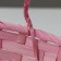 Wicker basket, d23 x 17 x 10/36 cm, pink, bamboo