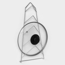 Suspension for lids for 5 items, 39 × 18 × 6 cm, color chromium