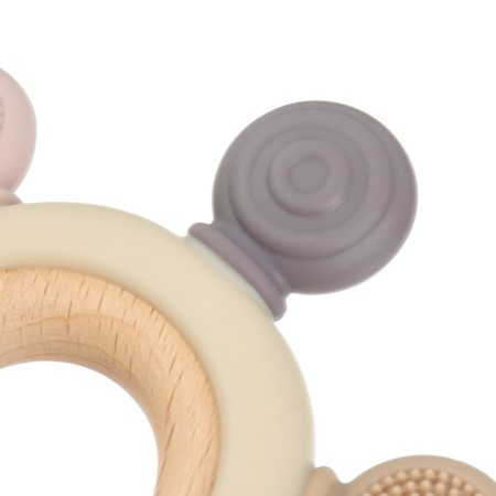 Silicone rejector "massager", pink, beige color, mum & baby-6
