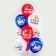 Shar Latex 12 “September 1”, 1-sided, 5 designs, silk-screen printing, set 25 pcs., Mix