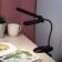 NLED-512-6W-BK desktop lamp LED battery on the clothespin, black color