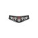 Lace panties with accession collection access, black color, size s/m