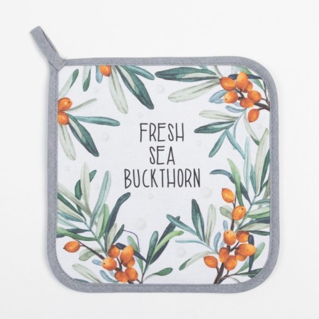Kitchen "Berry Garden", mittens-output 20x28cm, 19x19cm tack, 100% cotton-3