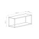 Hinged shelf 800, 800x250x360, black muar/oak sonom
