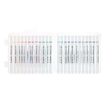 A set of markers, bilateral, bullet and mowing tips, 24 colors-1
