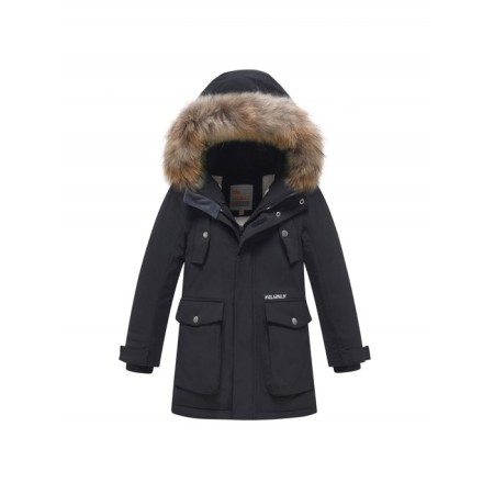 Winter park for a boy, height 128 cm, black color
