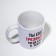 Ceramic mug "sober", 320 ml, white color