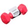 Vinyl dumbbells onlytop, 1 kg, fuchsia color